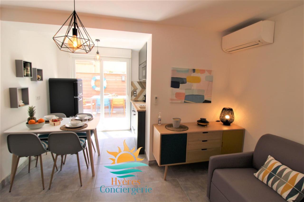 Hyeres-Plage -T2 Neuf Rdj Clim Wifi - La Capte By Hcアパートメント エクステリア 写真